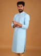 Sky Blue Kurta Pajama For Wedding